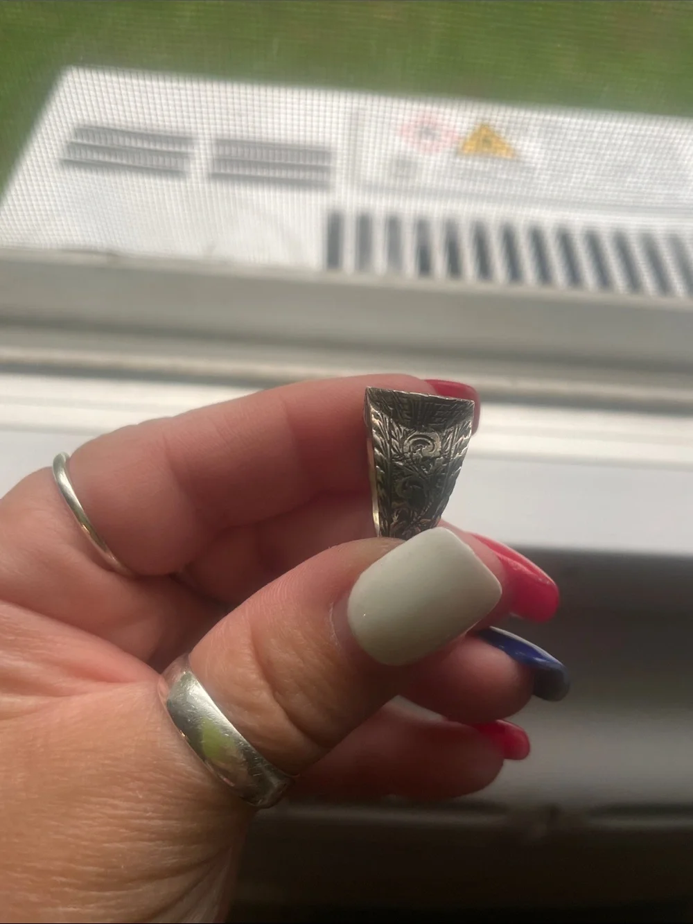 Authentic Gucci Mens ring. Fits women’s pinky. Not sure the size